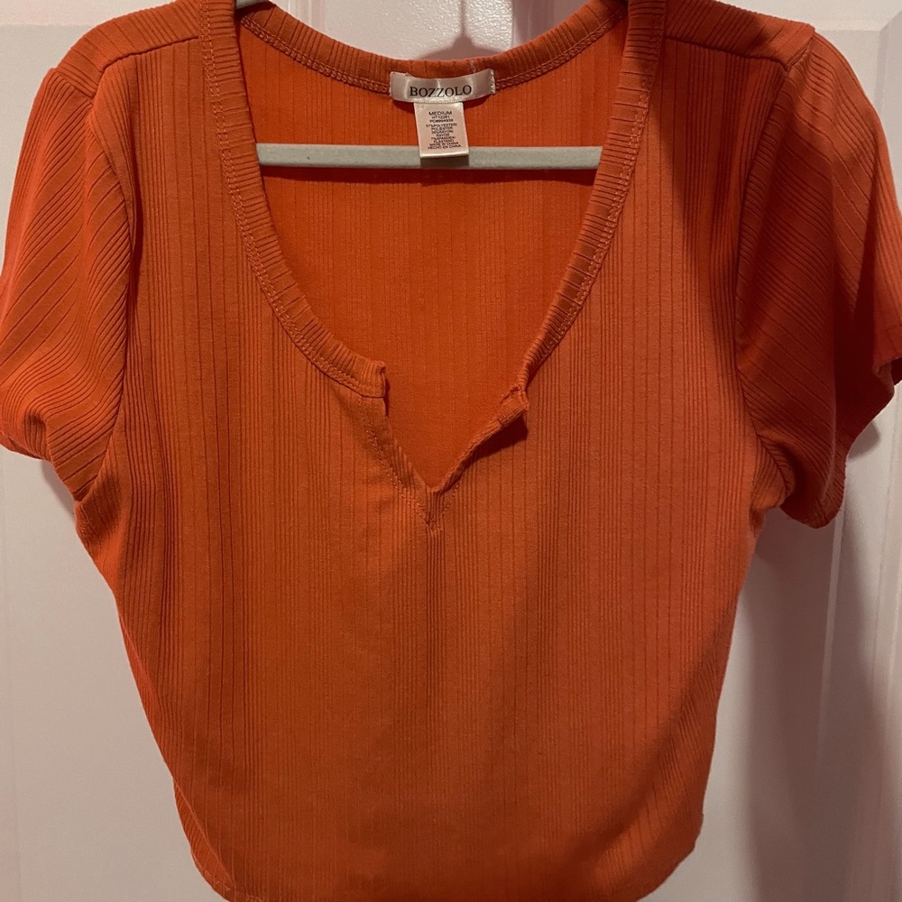 Coral Crop Shirt